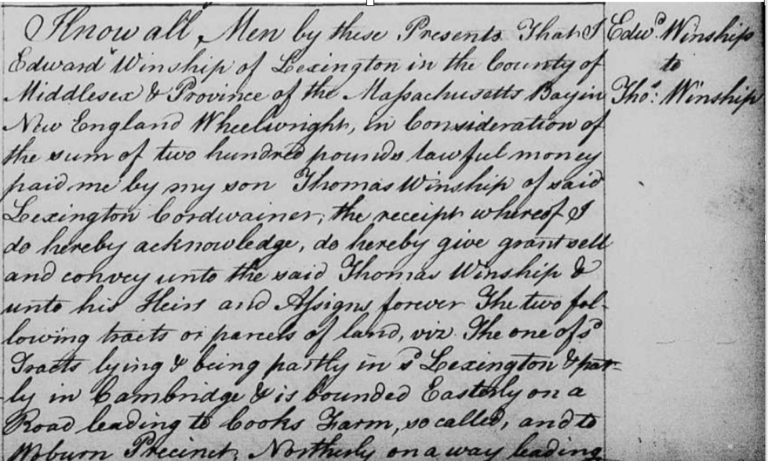 Edw_Winship_Thos_Winship_1796_clip-768x461 snippet of deed from Edward Winship to Thomas Winship
